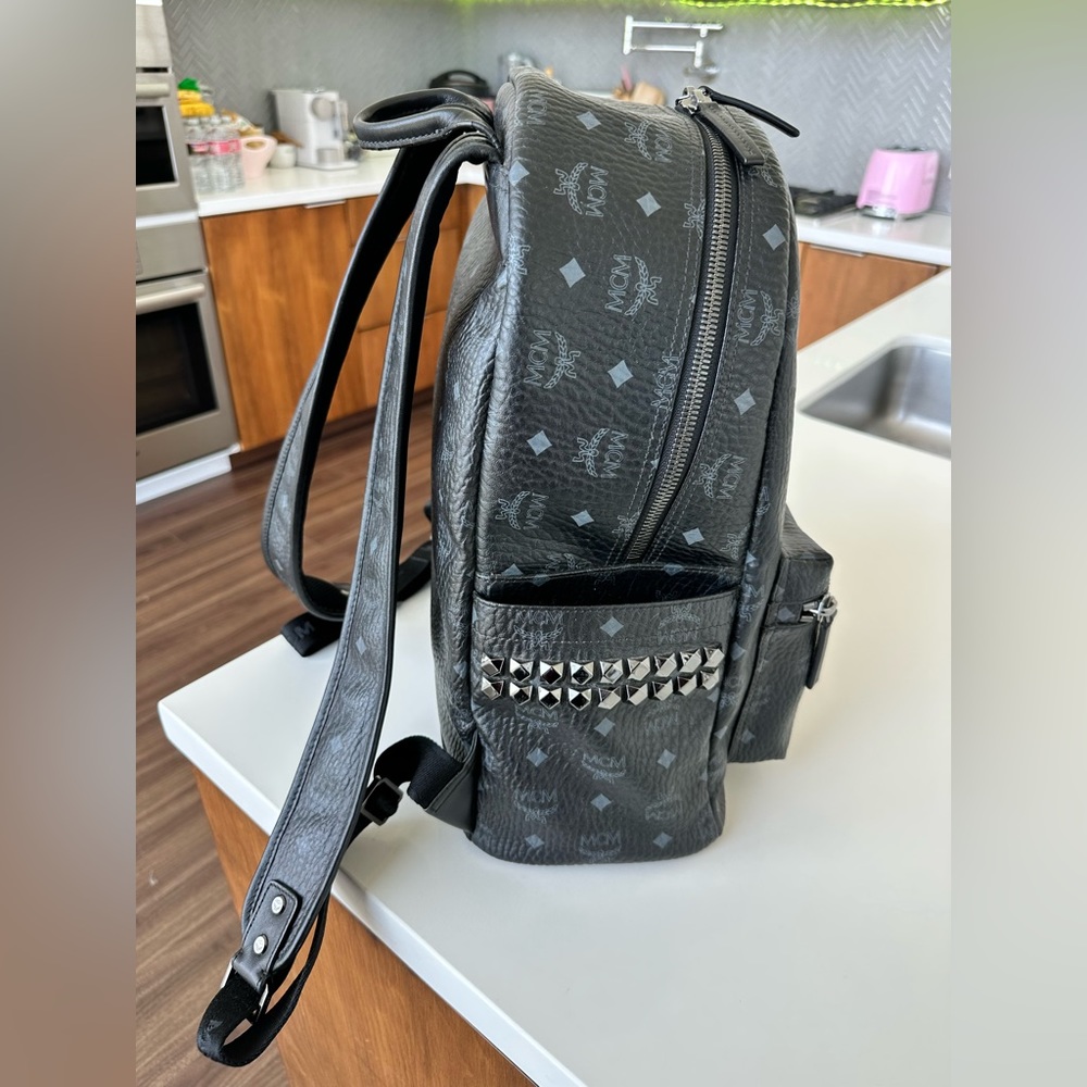 MCM Stark Side Stud Medium Backpack